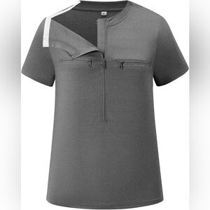 NWOT Chemo Dialysis Post Surgical PICC Port Access Two Snap Shoulder Shirt